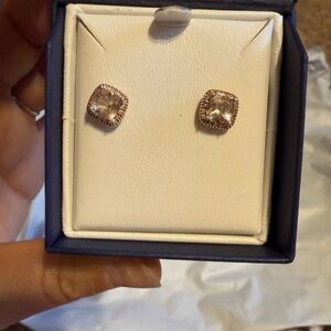 Elegant Rose Gold Stud Earrings